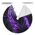 thumbnail image 2 of Yiaed Purple Plant White Tiger Print Christmas Tree Skirt , Tree SkirtsTree Mat for Christmas Winter Holiday Indoor Decorations-30", 2 of 7