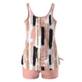 thumbnail image 3 of HomeDM Womens Tankini Swimsuits 2 Pieces Tummy Control Tankini Top with Shorts Floral Print Bathing Suits Pink Size L, 3 of 5