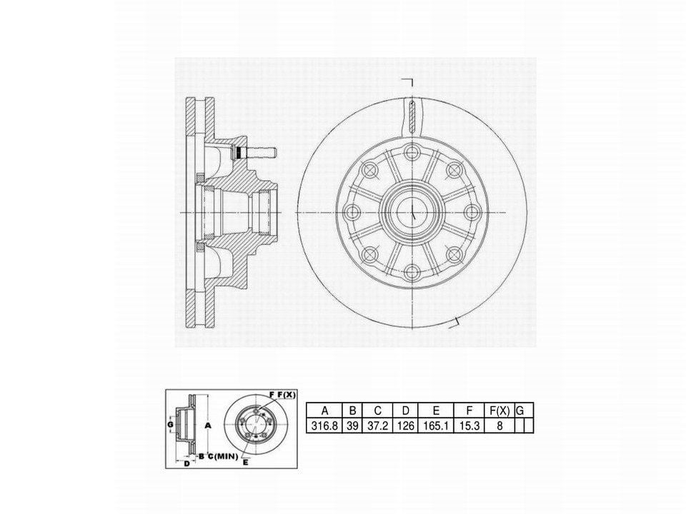 Winstop Brake Rotor and Hub Assembly, Front WS235279, Chevrolet Express 3500 2002-2001