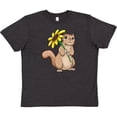 thumbnail image 3 of Inktastic Cute Chipmunk with Sunflower Youth T-Shirt, 3 of 5