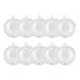thumbnail image 1 of Adornos de bolas de plástico, 10 pares de bolas de adorno transparentes rellenables, bola de adorno de Navidad, durabilidad probada en el tiempo, 1 of 9