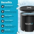 thumbnail image 5 of Explore Ice Bath Pro Max XL Athlete Cold Plunge Bath Tub, 2 Pack, Black, 5 of 11