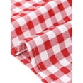 thumbnail image 5 of INSPIRE CHIC Gingham Skirt for Womens Summer Retro Below Knee Length Flared Skirts L Red, 5 of 6