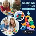 thumbnail image 1 of Stacking Toys Children's Wooden Blocks Puzzle Early Education Toys Building, 1 of 1