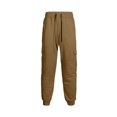 thumbnail image 6 of Yievot Mens Fleece Cargo Sweatpants Winter Thick Cinch Bottom Sweatpant with Pockets Baggy Drawstring Jogger Pants, 6 of 8