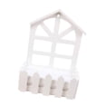 thumbnail image 4 of Valla de madera con estacas, maceta artificial para flores, cesta de flores para montar en la pared, para decoración de interiores y exteriores, bodas Cabeza de punta, 4 of 8