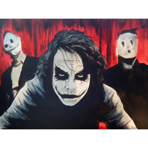 Buy Art For Less Joker Chaos Acrylic Painting Print 