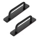 thumbnail image 1 of Tiradores de cajón autoadhesivos instantáneos para armarios, paquete de 2 tiradores de puerta de cocina de aleación de aluminio negro para baño, armario, tocador, 1 of 5