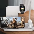 thumbnail image 4 of Cargador inalámbrico, estación de carga inalámbrica rápida 4 en 1, soporte de carga compatible con Apple Watch AirPods 1/2/Pro iPhone 13/13 Pro/12/12 Pro/SE/11/11pro/X/XS/XR/Xs Max/8/ 8 más, 4 of 8