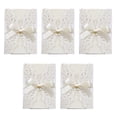 thumbnail image 3 of MasteelfCA 5pcs Creative Cut Birthday Invitations Hollow Invitations Cards with Bowknots (White), 3 of 7