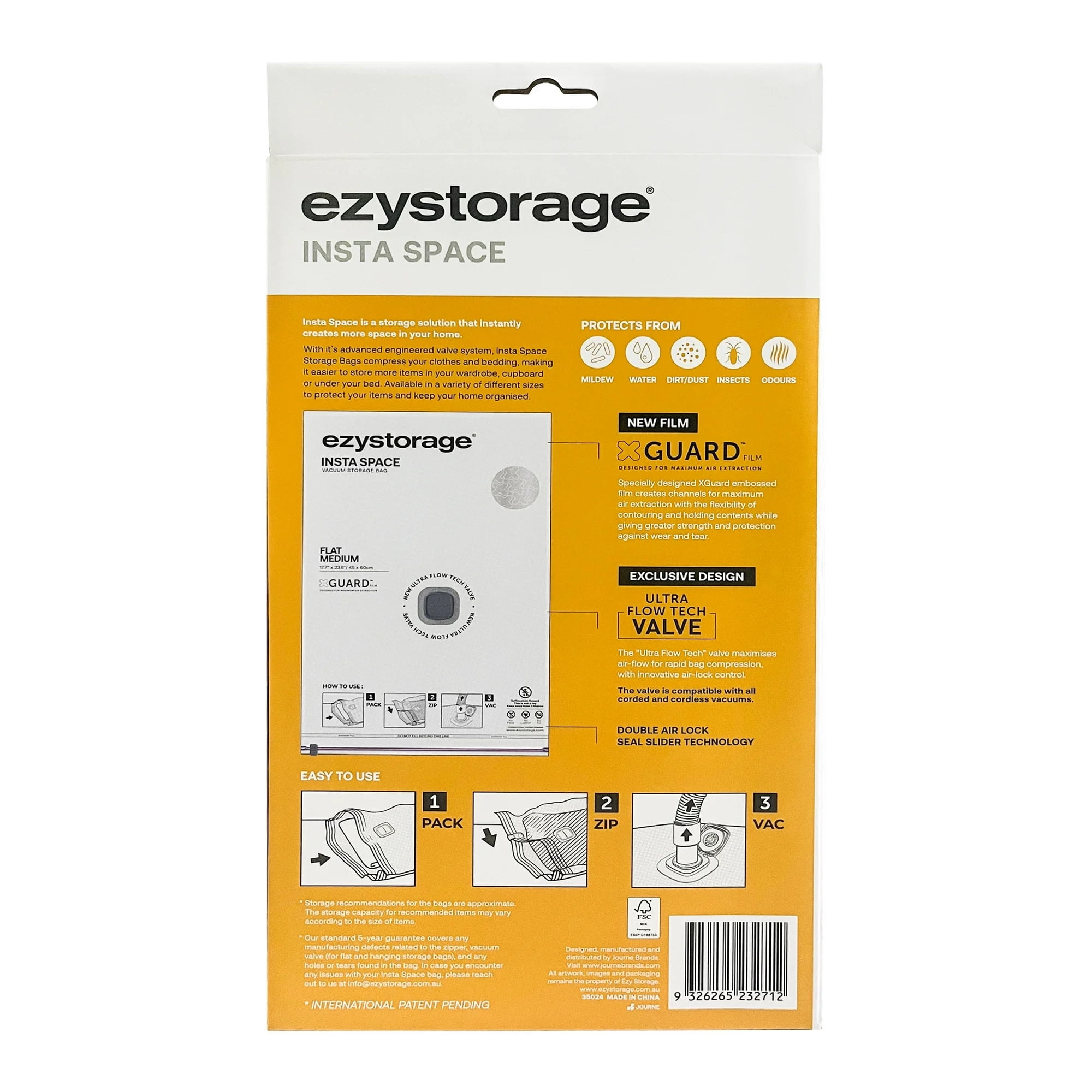 Ezy Storage Insta Space Medium Vacuum Bag 12pk Closet, Storage & Garage Organizer - 6pk of 2