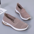 thumbnail image 4 of YOUYEDIAN Orthopedic Shoes for Women Anti-Slip Sneakers,Summer Wedge Air Cushion Breathable Mesh Slip On Walking Shoes,Casual Wedge Sneakers (Khaki, 8.5 Wide), 4 of 6