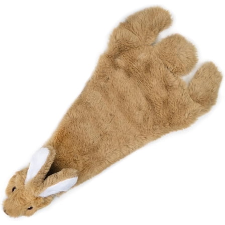 Best Pet Supplies Dog Squeaky Chew Toys Fun Skin/Plush/Log, Hare, Medium