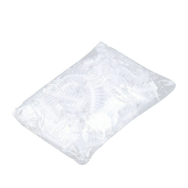 100PCS Disposable Plastic Earmuffs - Waterproof, Oilproof, and Stain - Resistant for Haircare
