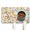 Tropical P, variant on Tropical Pet Feeding Mat - Boho Floral, Non-Slip Absorbent Dog Bowl Mat