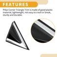 thumbnail image 5 of Unique Bargains Front Right Side Pillar Corner Triangle Trim for Hyundai Santa Fe 2013-2016, 5 of 7