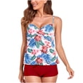 thumbnail image 2 of Daisyyozoid Women's Swimsuit Plus Size Conservative Meat Covering Flat Angle Bikini Swimwear, 2 of 5