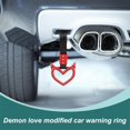 thumbnail image 6 of LANFENG Rings Heart Shaped Car Handle Straps Drift Charm Rear Bumper Warning Decor Heart Hand Strap Drift Charm for Car Bus Subway Interior Exterior Decoration, Refer to description, 6 of 12