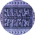 thumbnail image 1 of Ahgly Company Indoor Round Persian Blue Traditional Area Rugs, 8' Round, 1 of 4