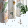 thumbnail image 6 of Pioneer Flower Floral Print Pattern Shower Curtain 72"x72" ,Bathroom Decorative Shower Curtains Set with 12 Hooks,Modern Waterproof Washable Shower Curtain, 6 of 6