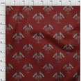 thumbnail image 3 of oneOone Cotton Cambric Fabric Bird & Tree Block Print Sewing Fabric BTY 56 Inch Wide, 3 of 4