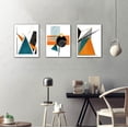 thumbnail image 4 of Abstract Wall Art Minimalist Geometric Canvas Pictures Modern Artwork Orange Black Painting for Bedroom Bathroom Living Room Decor, 4 of 6