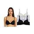 thumbnail image 1 of Paquete con 3 Brasieres de Algodón Doble Push Up Aumenta Hasta 2 Tallas, 1 of 5