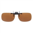 thumbnail image 4 of 5X Gafas de Sol Polarizadas con Clip Rectangulo Unisexo Marron Oscuro, 4 of 4