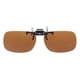 thumbnail image 4 of 5X Gafas de Sol Polarizadas con Clip Rectangulo Unisexo Marron Oscuro, 4 of 4
