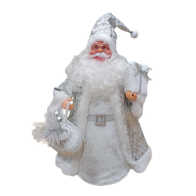 LUVCLS Decoración para la parte superior del árbol de Navidad de Papá Noel, gran decoración navideña de Papá Noel para el árbol, adorno para la parte superior del árbol de Navidad, decoración de Pap