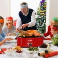 thumbnail image 2 of CozyHom 22-Quart Electric Roaster Oven with Visible Self-Basting Lid, Turkey Roaster Oven with Removable Pan and Rack, Perfect for Large Meals and Holiday Feasts, Black, 2 of 8