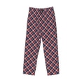 thumbnail image 6 of Daiia Red Blue Checked Men's Sleep Pant with Pockets and Drawstring,Pajama Pants-Small, 6 of 9