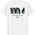 thumbnail image 2 of I Just Gotta Be Me Penguin T-Shirt Size Army Green XXL, 2 of 3