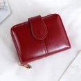 thumbnail image 6 of Womens Small Bifold Leather Wallet Ladies Mini Zipper Coin Purse id card Pocket,Slim Compact Thin for Shopping, 6 of 6