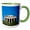Green/White, variant on 3drose, Central Greece, Athens, Ancient Agora, Temple of Hephaestus, 11oz Two-tone Green Mug