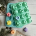 thumbnail image 5 of Bobasndm Flower Shape Chocolate Candy Molds Set,Silicone 12 Cavity Baking Mold Ice Cube Tray for Wedding,Festival,Parties and DIY Crafts, 5 of 9