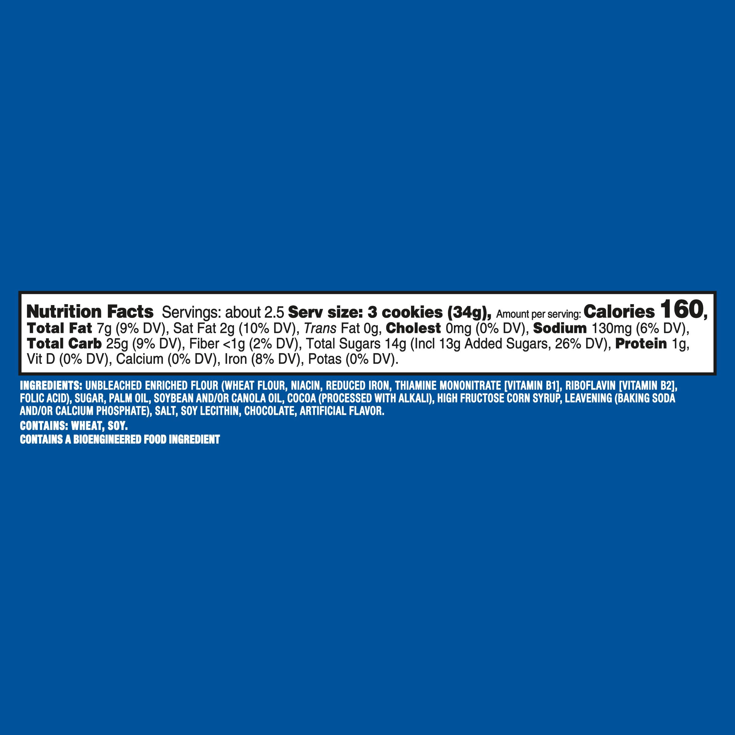NABISCO OREO ORIGINAL KING SIZE COOKIES 3.22 OZ