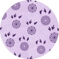 thumbnail image 1 of Ahgly Company Machine Washable Indoor Round Transitional Purple Area Rugs, 5' Round, 1 of 7
