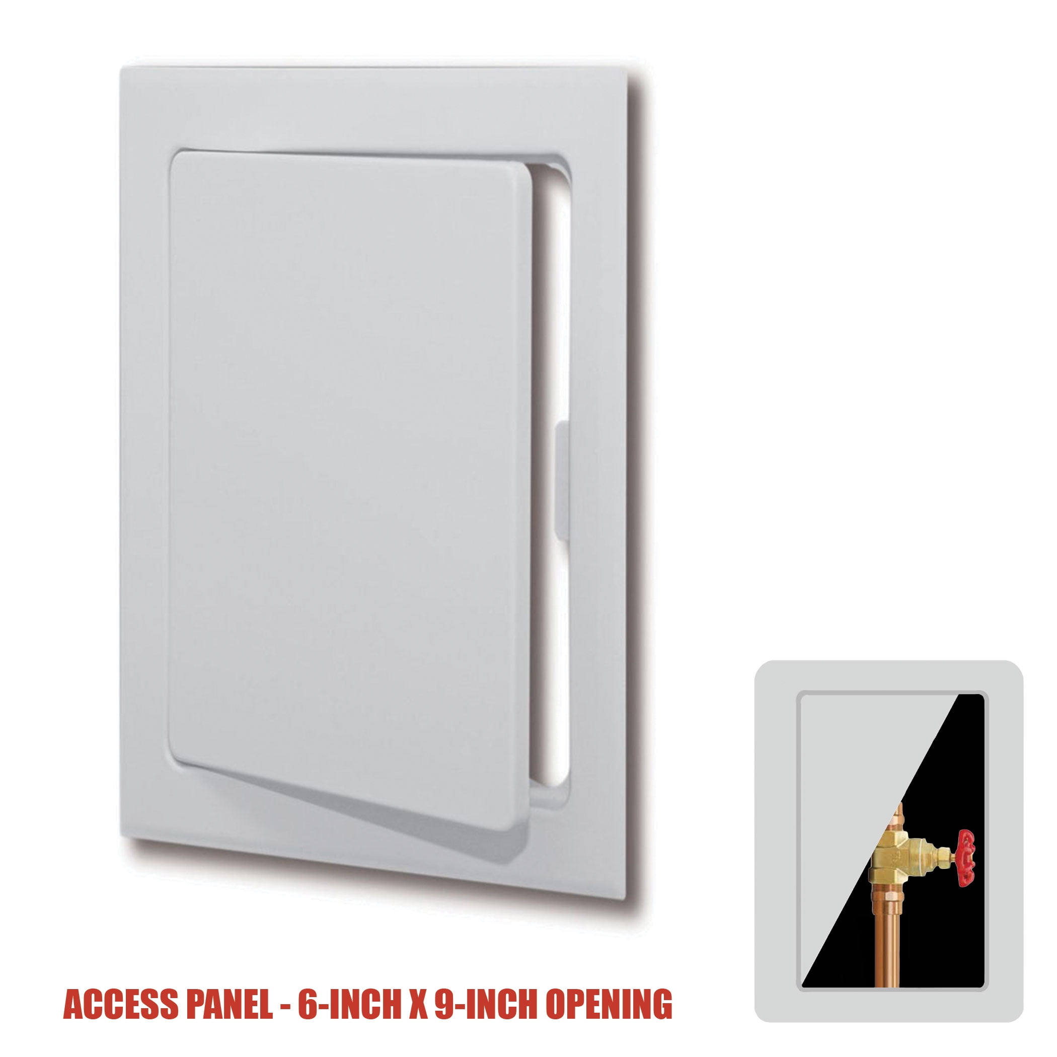 Plastic Easy-Snap Wall or Ceiling Access Panel for 6' x 9' Opening
