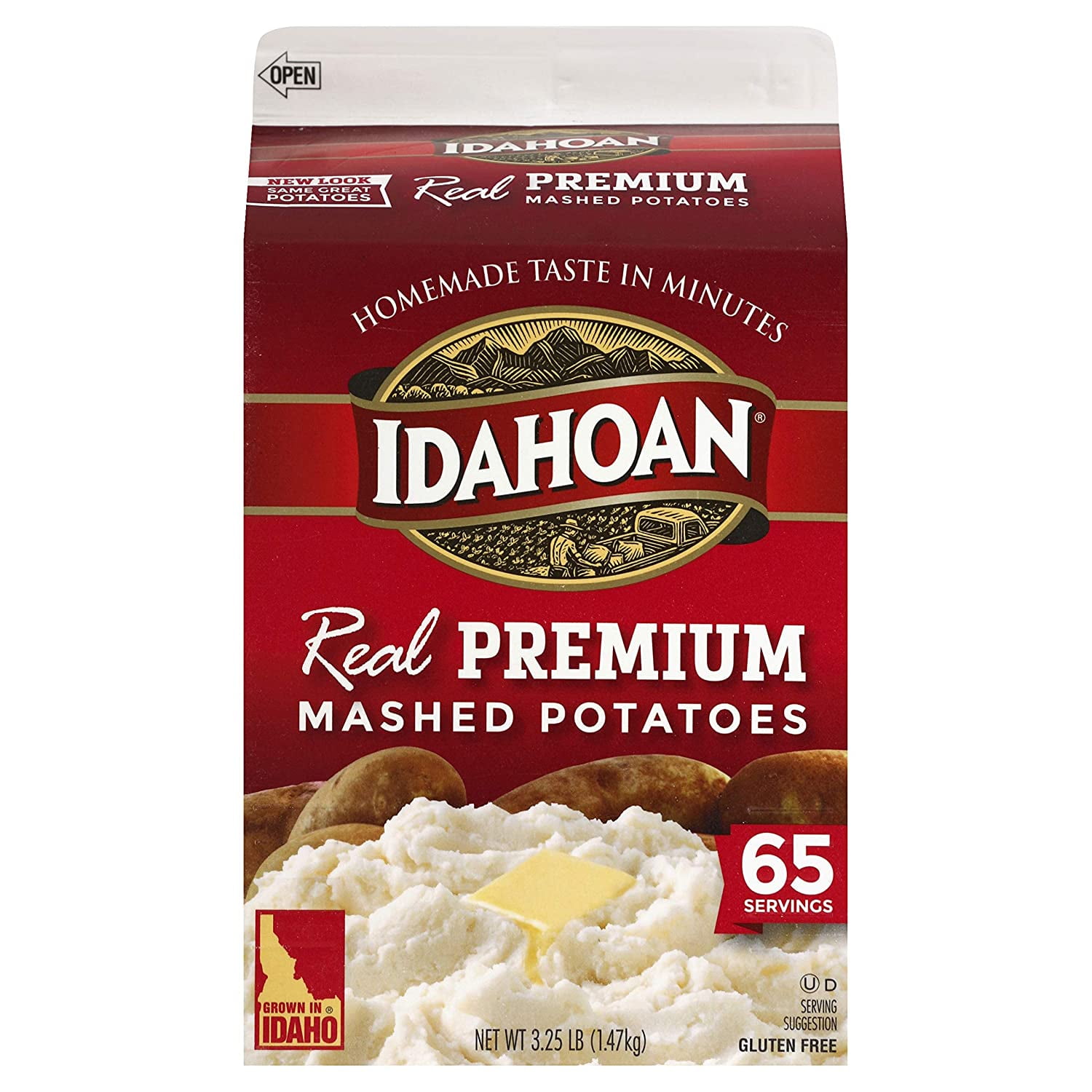 Idahoan Real Premium Mashed Potatoes, Made with GlutenFree 100Percent