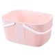 thumbnail image 1 of Cesta de Ducha de Gran Capacidad, Organizador de Plástico Grueso con Asas, Bolsa de Aseo con Drenaje, Color Rosa., 1 of 5