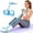 Blue, variant on NCQ Pedal Resistance Bands with Handles, Upgrade 6-Tubes Elastic Bands for Exercise, Natural Rubber Foot Pedal Resistance Bands, Multifunction Fitness Bands for Abdomen, Waist, Arm, Leg, Pilates