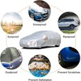 thumbnail image 4 of Fundas de Coche para automóviles, Impermeables para Todo Clima, protección contra la Lluvia y los Rayos UV con Cremallera, Espejo, Bolsillo, Ajuste Hatchback ShuxiuWang 1327533086653, 4 of 4