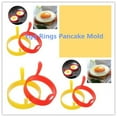 Silicone Round Egg Rings Pancake Ring W Handles Nonstick Frying