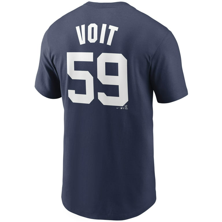  Majestic New York Yankees Navy Wordmark T-Shirt Small