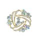 thumbnail image 1 of Broche Pasadores Glitter Pechor de la Aleación de Zinc con un patrón de flores de cristal Regalos para las mujeres Joyas femeninas Ropa Accesorio AB Crystal Inevent AP004687-02, 1 of 7