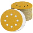 thumbnail image 1 of 125mm Sanding Discs 80 Grit, 100pcs Abrasive Paper for Orbital Sander, Compatible with Bosch, Makita, 1 of 5