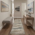 thumbnail image 6 of KUETH 8x10 Area Rug Abstract Brown Sandy, Machine Washable Vintage Distressed Throw Rug with Non-Slip Gripper, Modern Aesthetic Carpet for Bedroom Living Room, 6 of 6