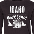 thumbnail image 4 of Inktastic Idaho Awesome Since 1890 Long Sleeve Youth T-Shirt, 4 of 5