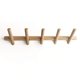 thumbnail image 1 of Perchero de pared con 5 ganchos, ahorra espacio, diseño de perchero de pared, perchero de pared, perchero para chaquetas, abrigos, bufandas, bolsos, madera para montaje en pared, 50 cm, 1 of 2